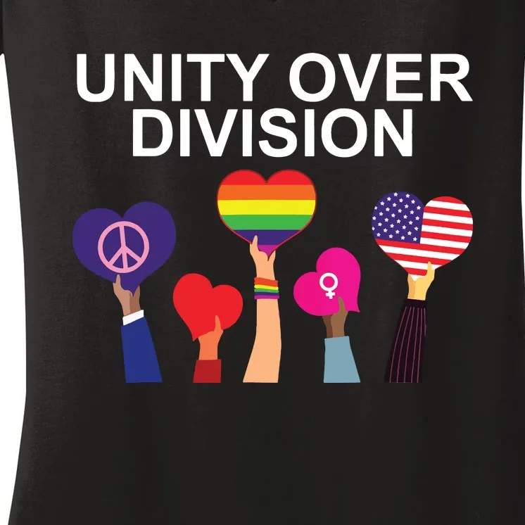 Unity Over Division Women's V-Neck T-Shirt