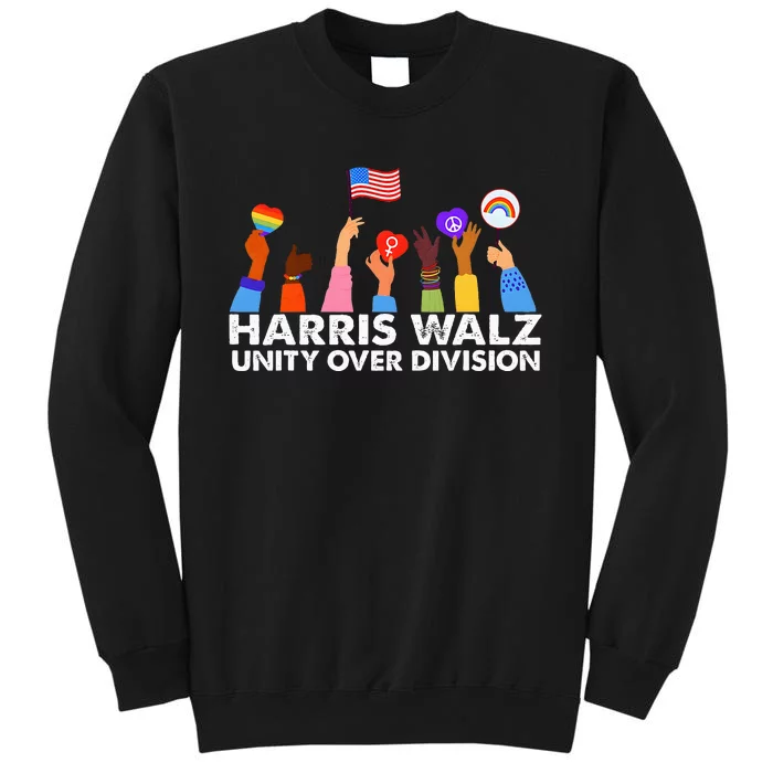 Unity Over Division Harris Walz 2024 Sweatshirt