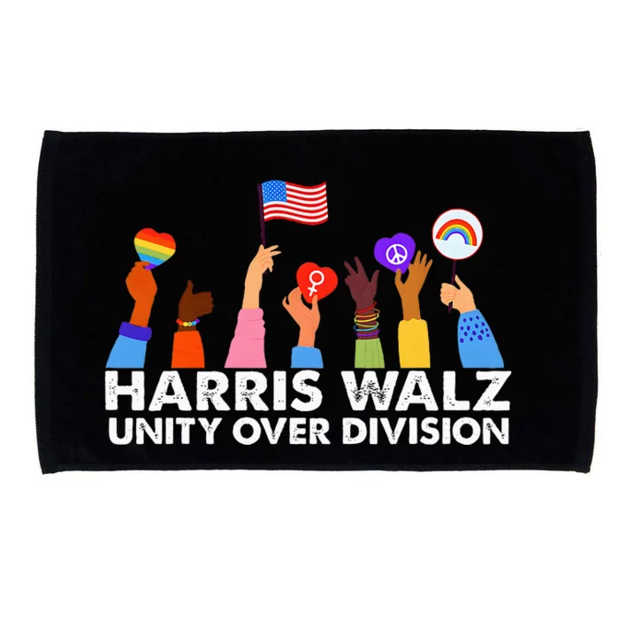 Unity Over Division Harris Walz 2024 Microfiber Hand Towel