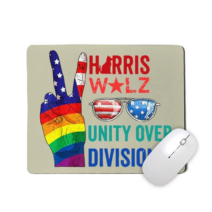 Unity Over Division Harris Walz For President 2024 Mousepad