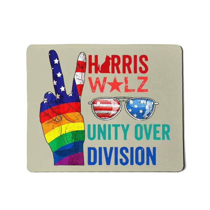 Unity Over Division Harris Walz For President 2024 Mousepad