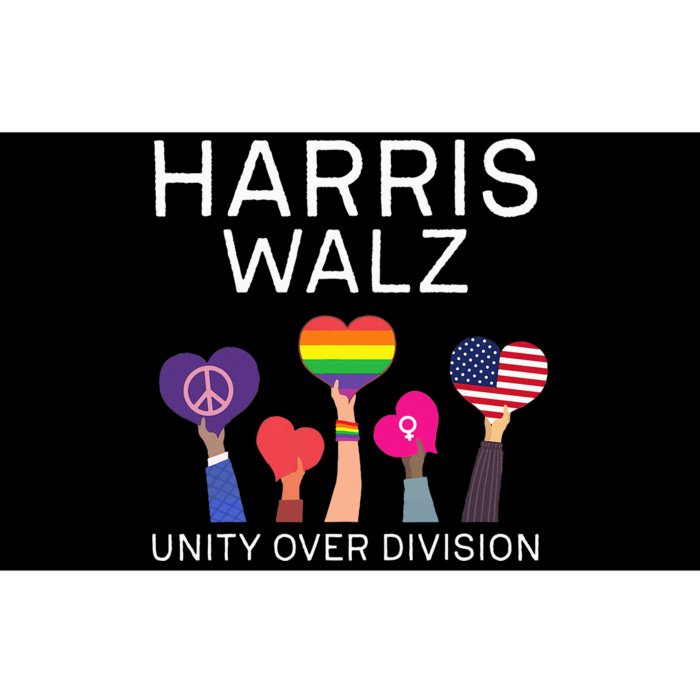 Unity Over Division Harris Walz For President 2024 Bumper Sticker