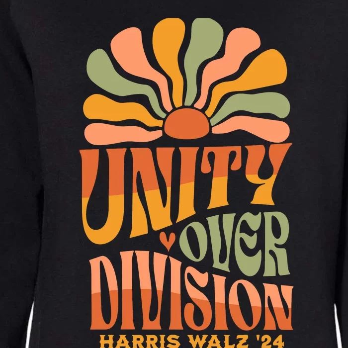 Unity Over Division Kamala Harris Tim Walz 2024 Womens California Wash Sweatshirt