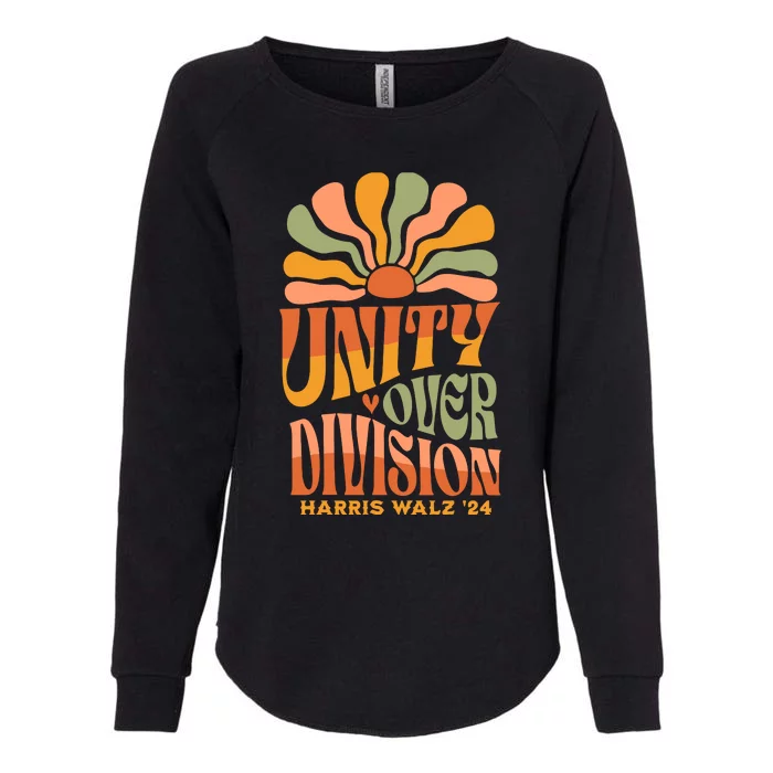 Unity Over Division Kamala Harris Tim Walz 2024 Womens California Wash Sweatshirt