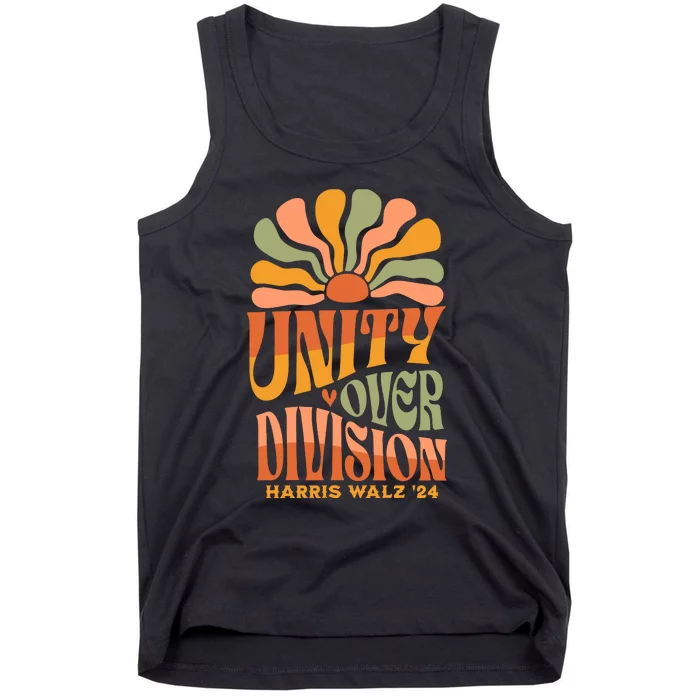 Unity Over Division Kamala Harris Tim Walz 2024 Tank Top