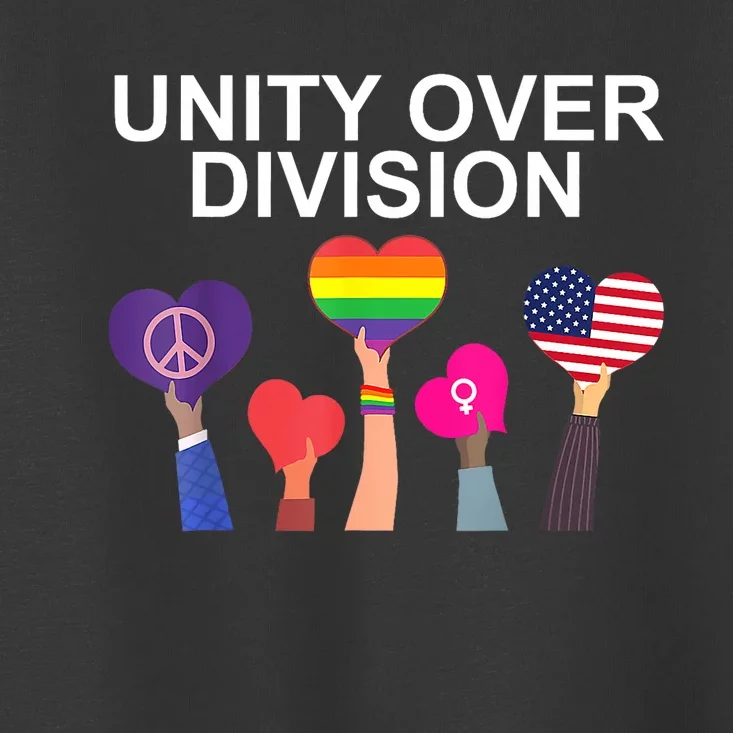 Unity Over Division Harris Walz For President 2024 Toddler T-Shirt