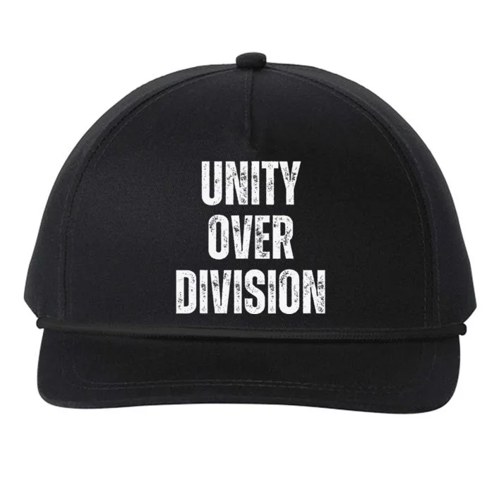 Unity Over Division 2024 Snapback Five-Panel Rope Hat