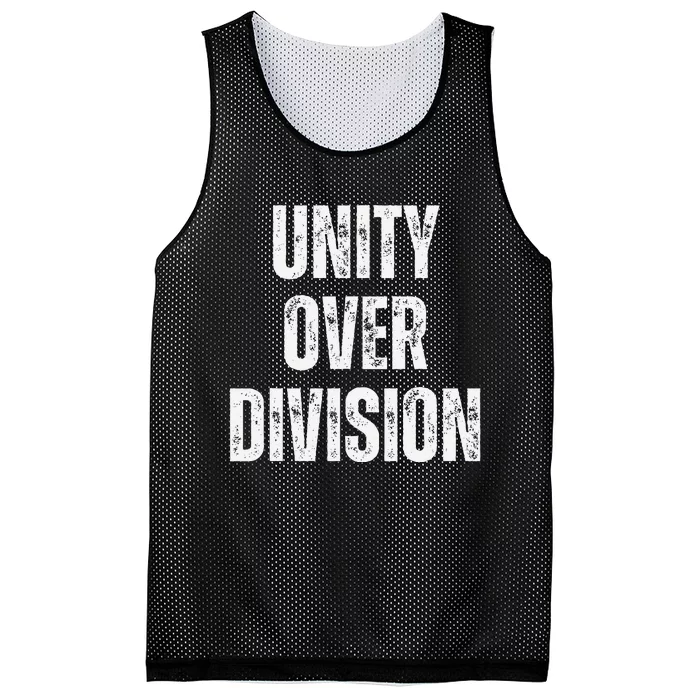 Unity Over Division 2024 Mesh Reversible Basketball Jersey Tank