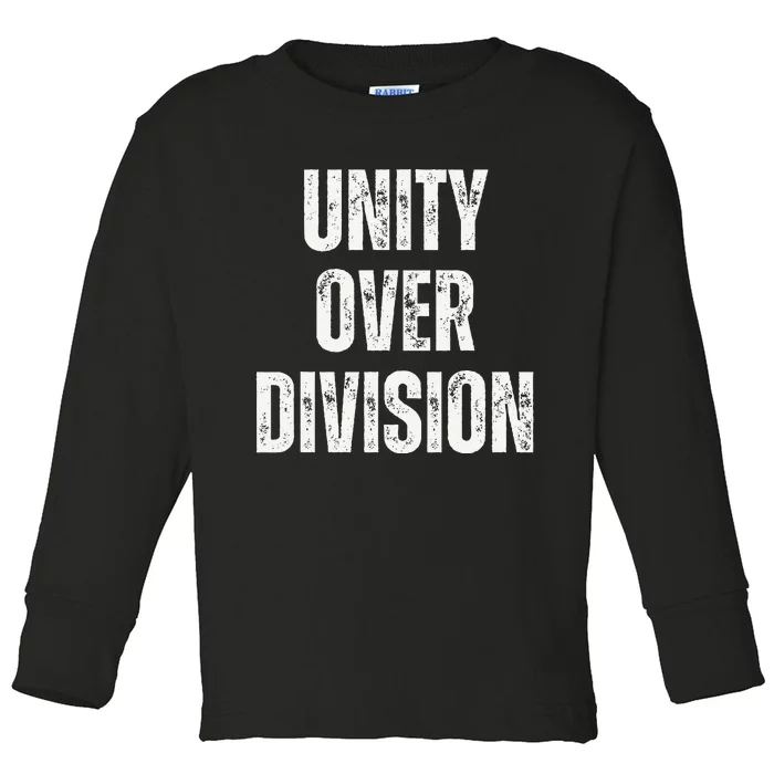 Unity Over Division 2024 Toddler Long Sleeve Shirt