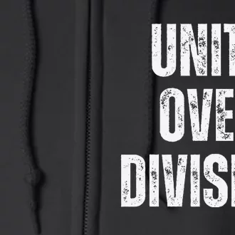 Unity Over Division 2024 Full Zip Hoodie