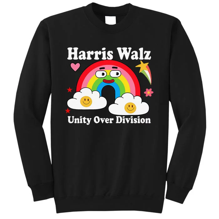 Unity Over Division Harris Walz 2024 Tall Sweatshirt