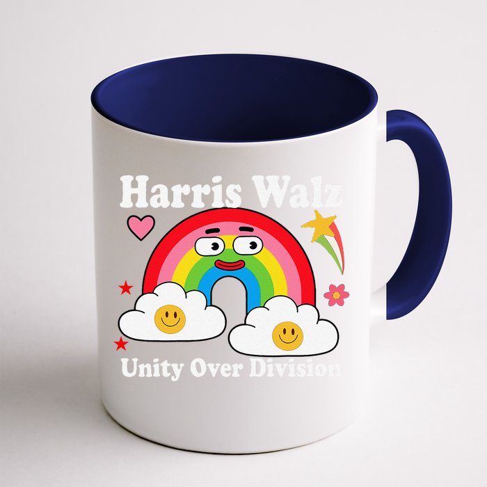 Unity Over Division Harris Walz 2024 Front & Back Coffee Mug