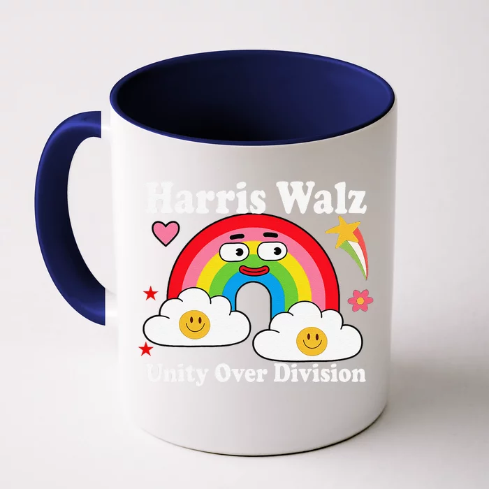 Unity Over Division Harris Walz 2024 Front & Back Coffee Mug