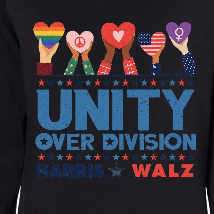 Unity Over Division Harris Walz 2024 Womens California Wash Sweatshirt