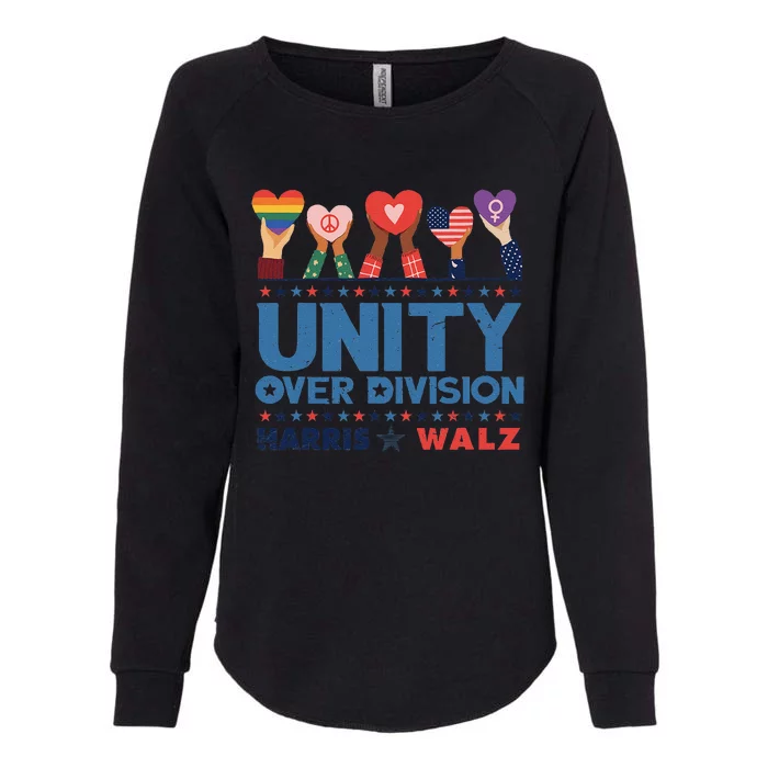 Unity Over Division Harris Walz 2024 Womens California Wash Sweatshirt