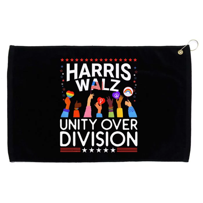 Unity Over Division Harris Walz 2024 Grommeted Golf Towel