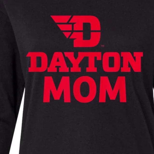 University Of Dayton Flyers Mom Womens Cotton Relaxed Long Sleeve T-Shirt