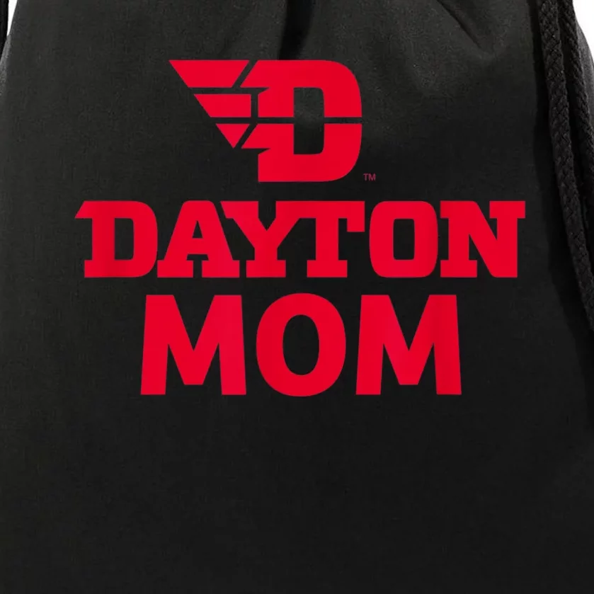 University Of Dayton Flyers Mom Drawstring Bag