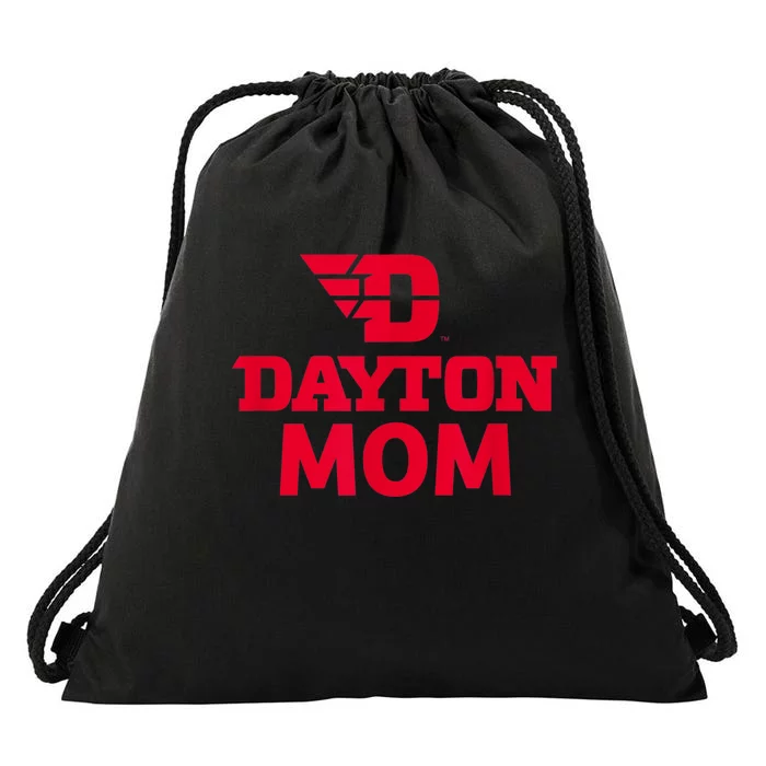 University Of Dayton Flyers Mom Drawstring Bag