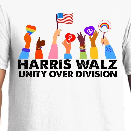 Unity Over Division Harris Walz 2024 Pajama Set