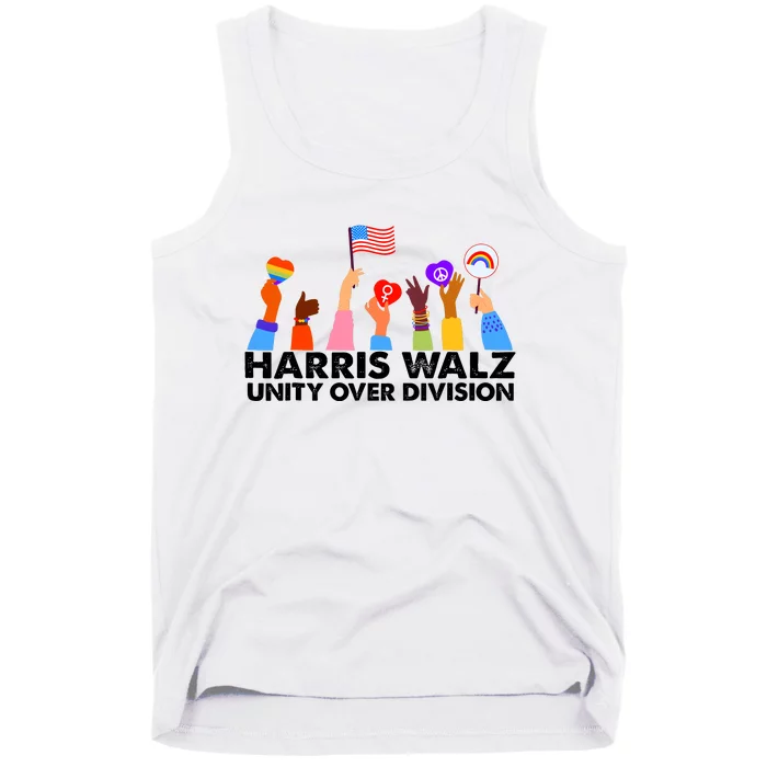 Unity Over Division Harris Walz 2024 Tank Top