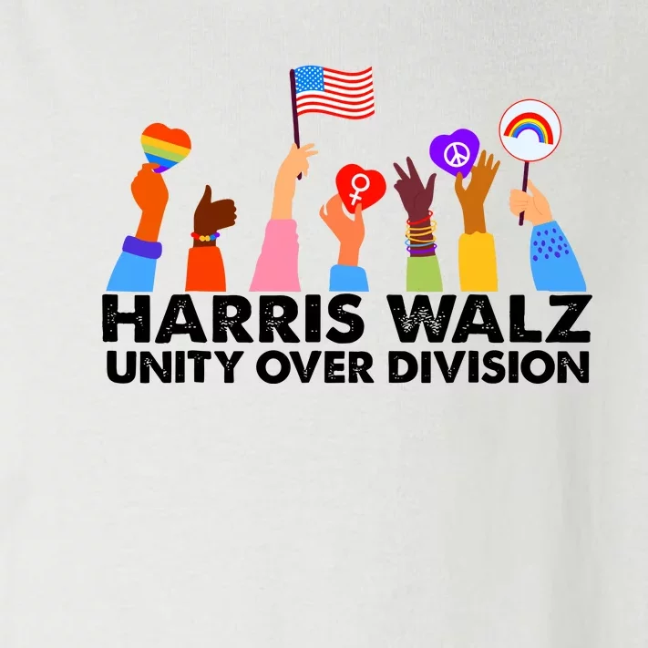 Unity Over Division Harris Walz 2024 Toddler Long Sleeve Shirt