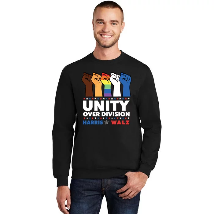 Unity Over Division Harris Walz 2024 Sweatshirt