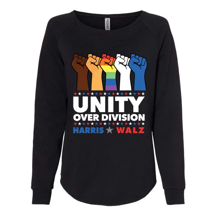 Unity Over Division Harris Walz 2024 Womens California Wash Sweatshirt