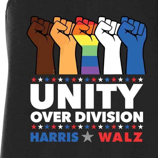 Unity Over Division Harris Walz 2024 Women's Racerback Tank