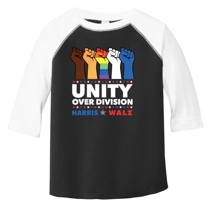 Unity Over Division Harris Walz 2024 Toddler Fine Jersey T-Shirt