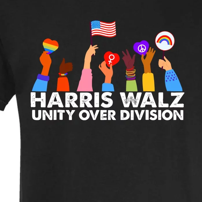 Unity Over Division Harris Walz 2024 Garment-Dyed Heavyweight T-Shirt