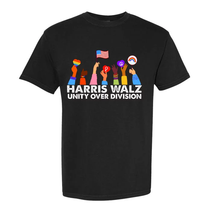 Unity Over Division Harris Walz 2024 Garment-Dyed Heavyweight T-Shirt