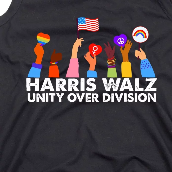 Unity Over Division Harris Walz 2024 Tank Top