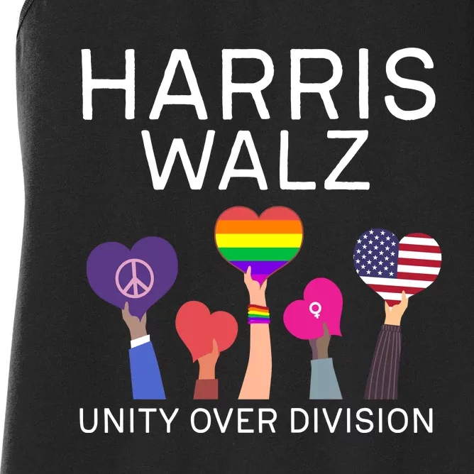 Unity Over Division Harris Walz 2024 Women's Racerback Tank