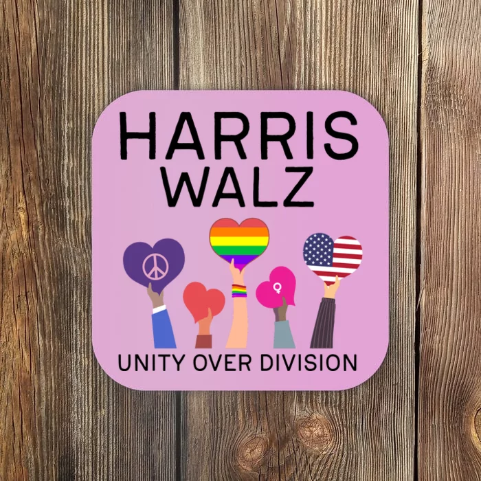 Unity Over Division Harris Walz 2024 Coaster