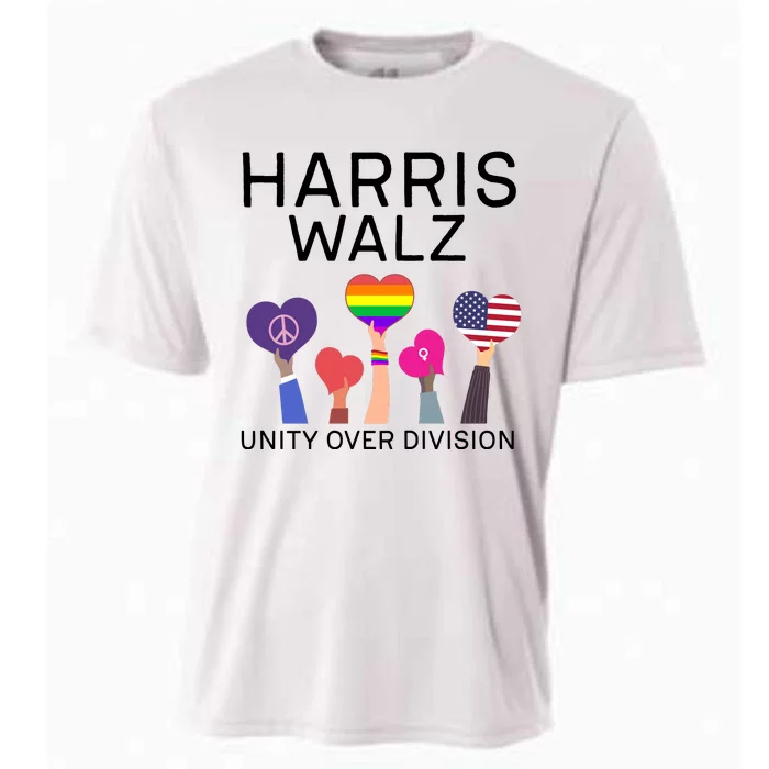 Unity Over Division Harris Walz 2024 Cooling Performance Crew T-Shirt