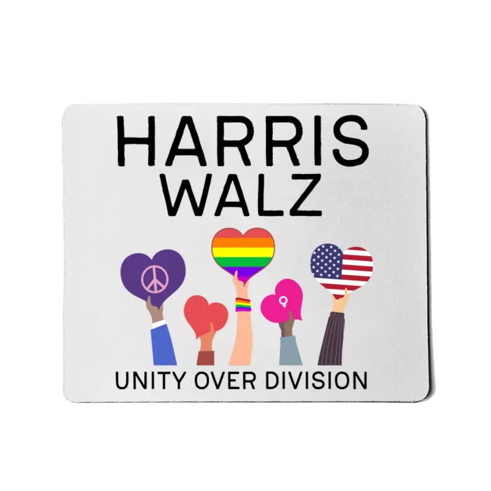 Unity Over Division Harris Walz 2024 Mousepad