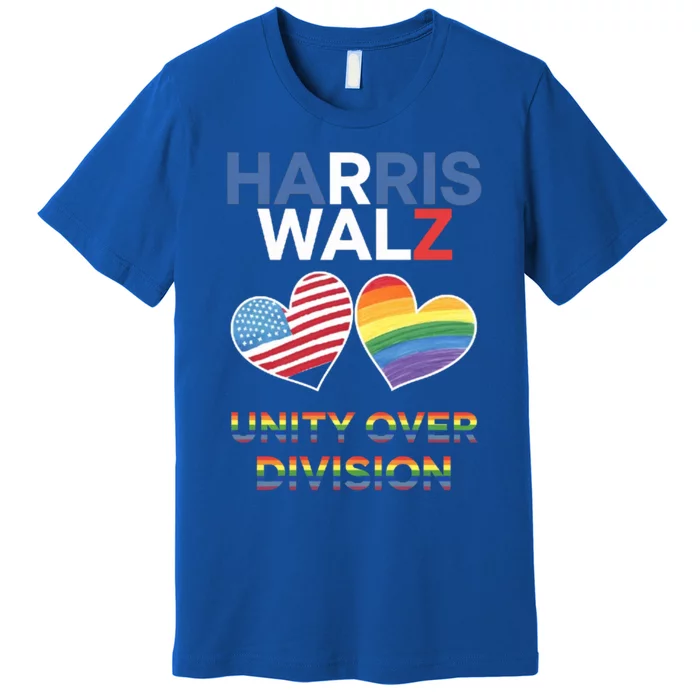 Unity Over Division: Elect Harriswalz Gift Premium T-Shirt