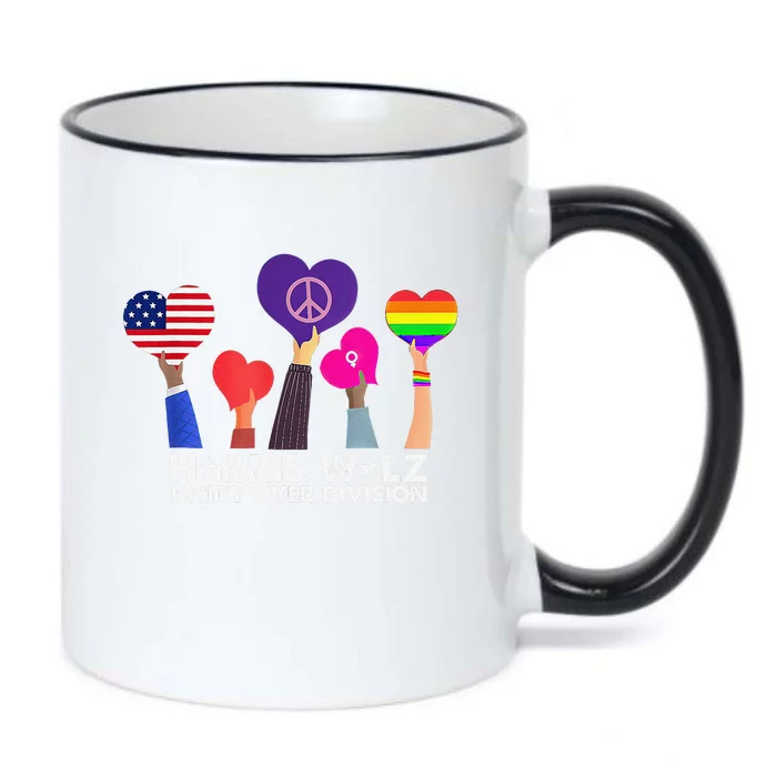 Unity Over Division Black Color Changing Mug