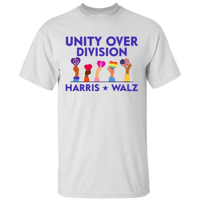 Unity Over Division Harris Waltz 2024 Tall T-Shirt