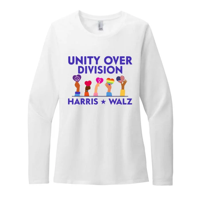 Unity Over Division Harris Waltz 2024 Womens CVC Long Sleeve Shirt