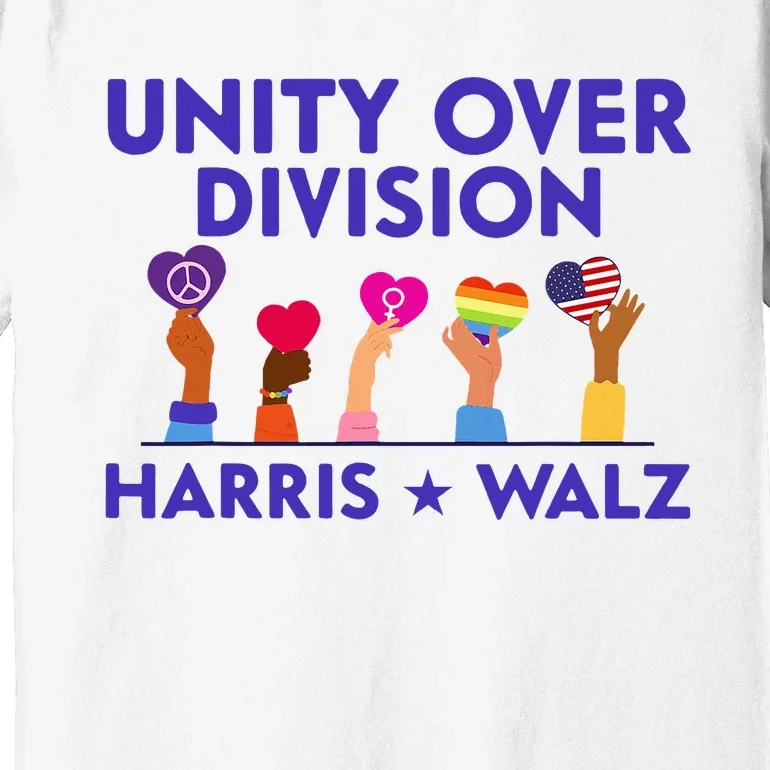 Unity Over Division Harris Waltz 2024 Premium T-Shirt