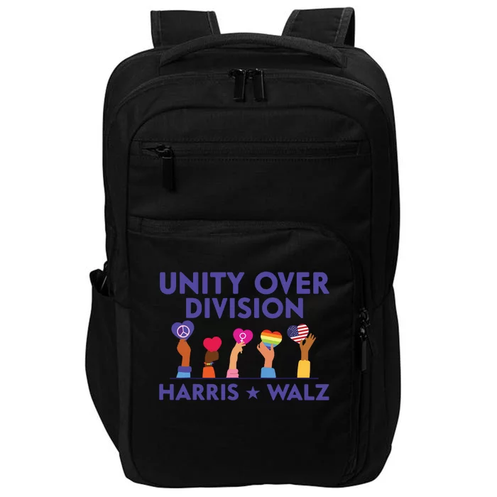 Unity Over Division Harris Walz 2024 Impact Tech Backpack