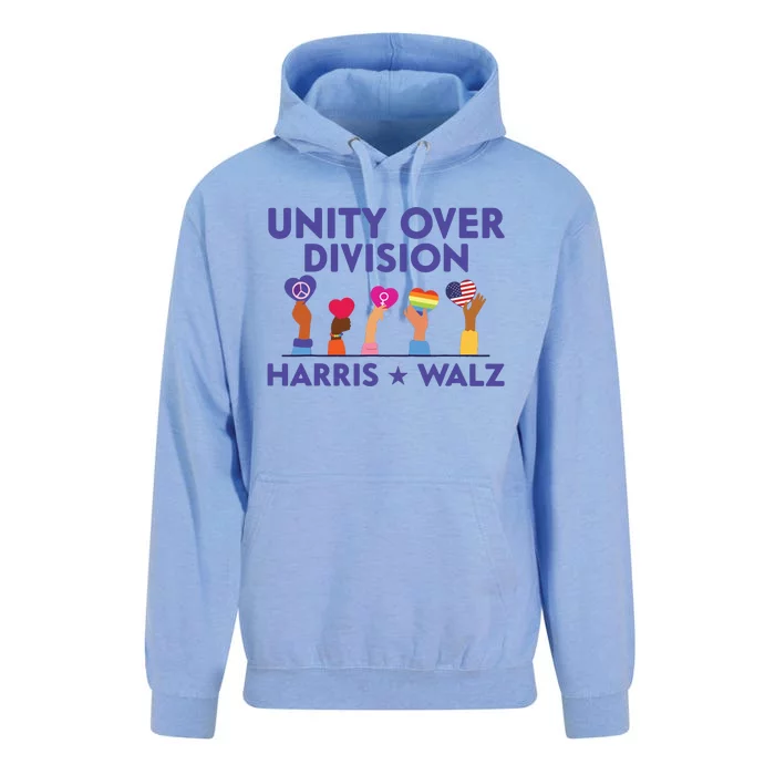 Unity Over Division Harris Walz 2024 Unisex Surf Hoodie