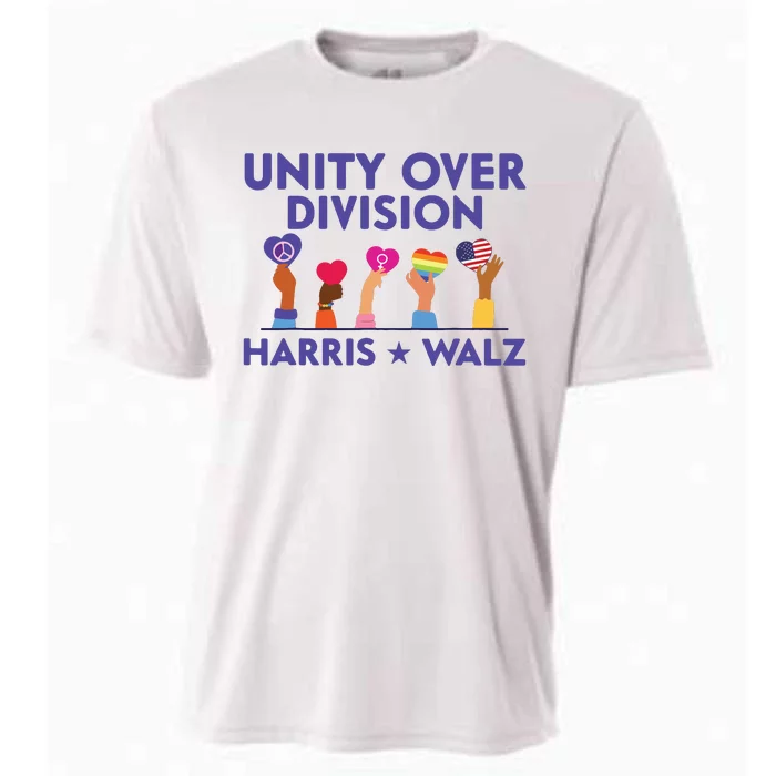 Unity Over Division Harris Walz 2024 Cooling Performance Crew T-Shirt