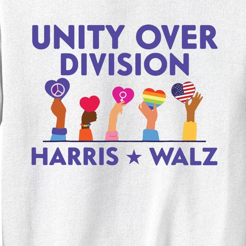 Unity Over Division Harris Walz 2024 Sweatshirt