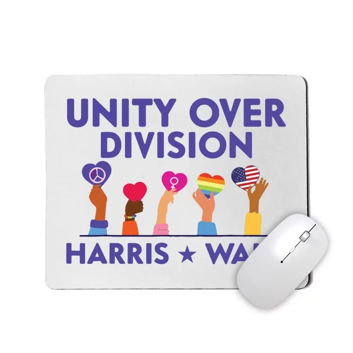 Unity Over Division Harris Walz 2024 Mousepad