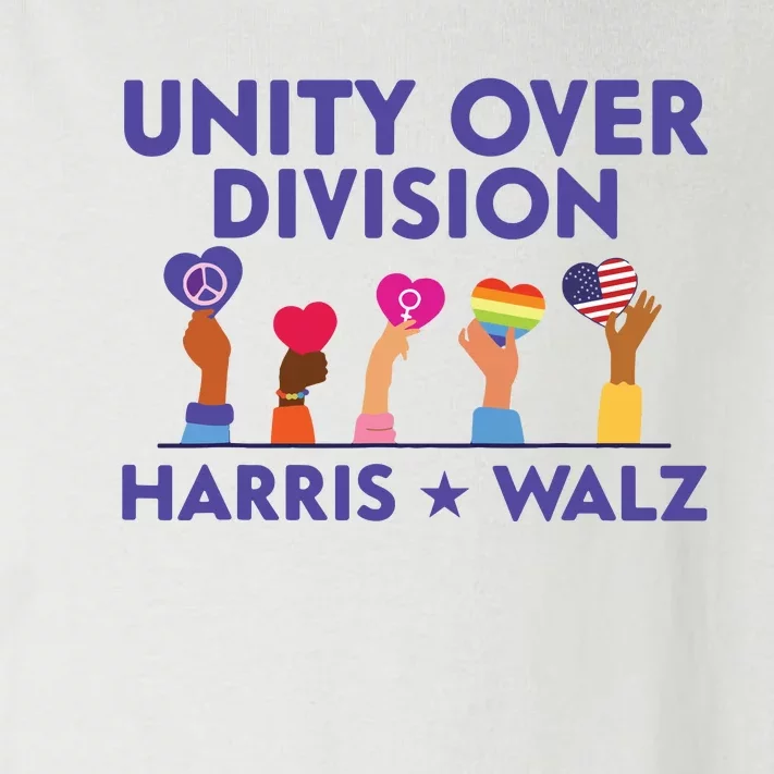 Unity Over Division Harris Walz 2024 Toddler Long Sleeve Shirt