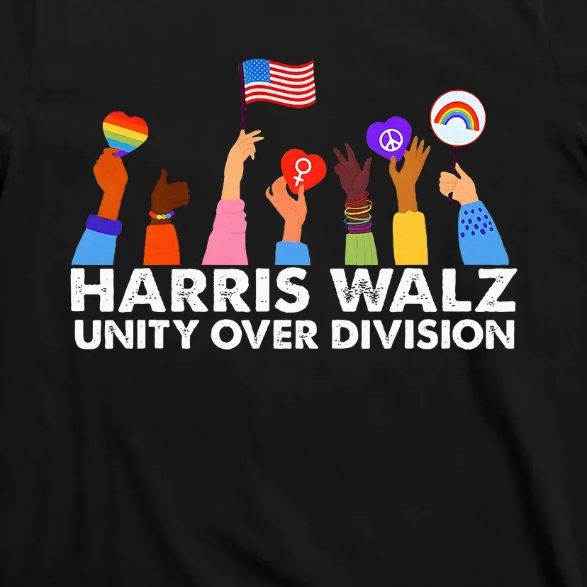 Unity Over Division Harris Walz 2024 T-Shirt