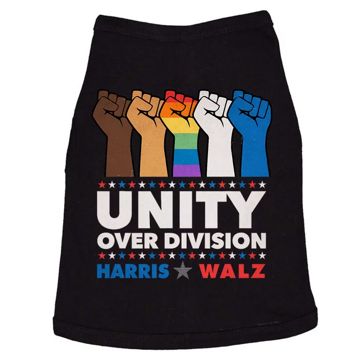 Unity Over Division Harris Walz 2024 Doggie Tank